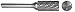 Carbide Bur,Cylinder with End Cut,7/8"