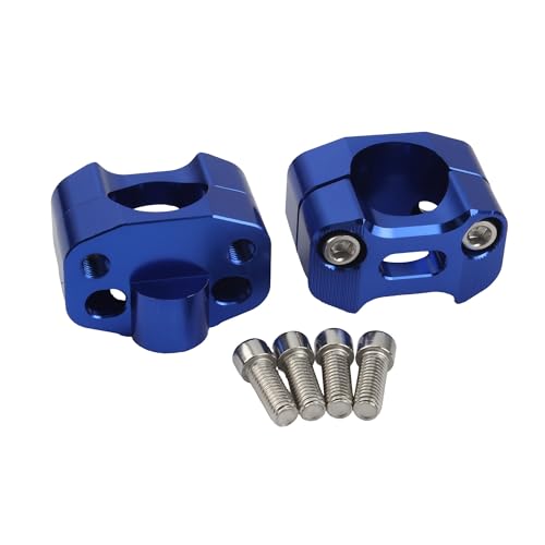 Adaptateurs de rehausseurs de guidon 28mm et 22mm anodisé bleu de haute précision pour pit bike