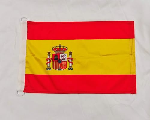 maritim flag of SPAIN 45x30 cm - Spanish Pavilion of Convenience 30 x 45 cm Rings (45 x 30)