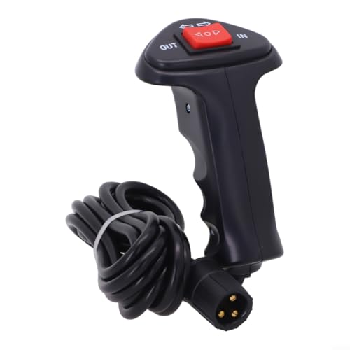 3-Pin Electric Winch Remote Control with 10ft Cable, 500A 12V-48V Wired Controller Handle for Car Off-Road Vehicle ATV UTV Accessories, and PLAYs
