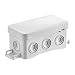 Produktbild SIMET Anschlussdose NS8 FASTBOX&HOOK grau, Abmessungen 45 X 85 X 40 mm, halogenfrei, selbstverlöschend, UV, IP54, 1 Stück