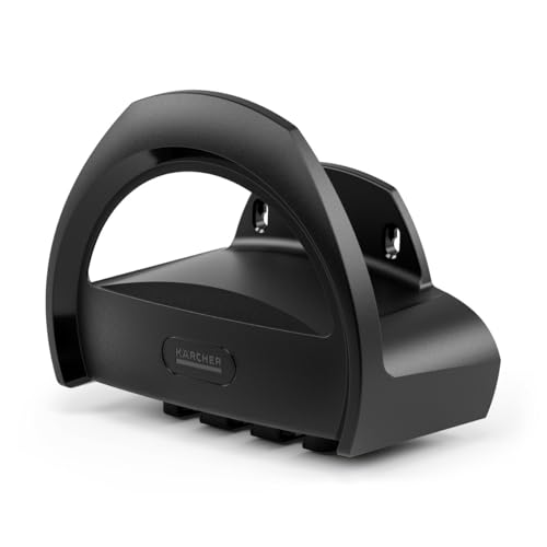 Kärcher Schlauchhalter; Verstauungsmöglichkeiten für Spritzen und Gießstäbe, Platz für bis zu 35 m Gartenschläuche (je nach Dicke), Schwarz