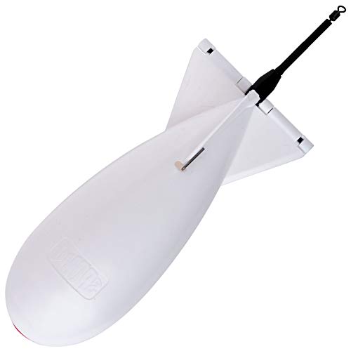 Spomb Large 18x6,5cm White - Futterrakete zum Karpfenangeln & Friedfischangeln, Spod Rocket zum Anfüttern von Karpfen & Friedfisch Cover