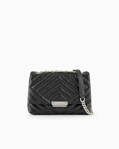 Armani Exchange Women's Victoria Medium Crossbody BLACK, One Size
