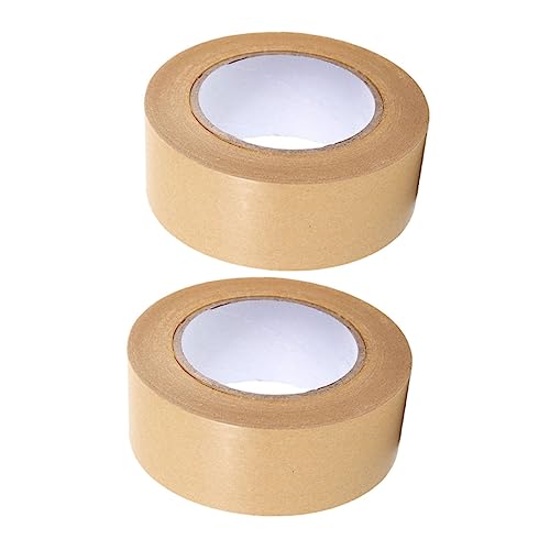 LALAFINA 2 Rolos De Fita De Papel Kraft Fita De Vedação Doméstica Envelopes De Velino Fita De Rotula