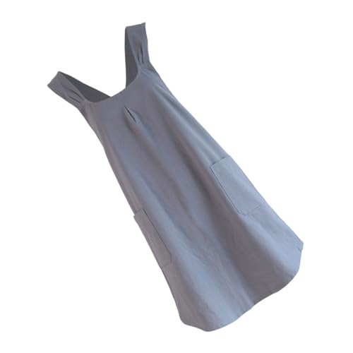 NAMOARLY Korean Style Cotton Linen Apron Stain Resistant Cooking Baking Gardening Kitchen Home Hotel Bar Work Shop