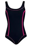 Sunmarin Badeanzug 62.2 Mastectomy, schwarz/pink, Größe 40B