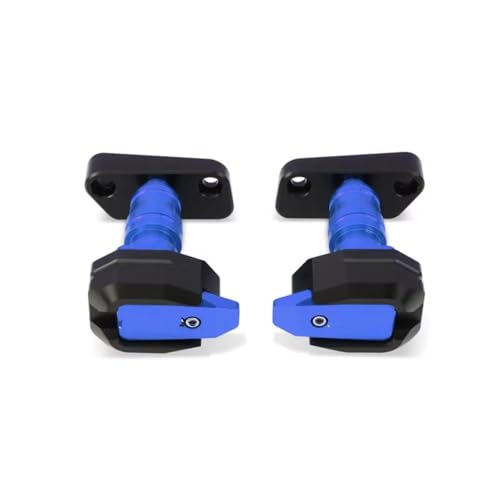 Protection de cadre Bajaj Dominar 400 en aluminium anodisé bleu haute finition