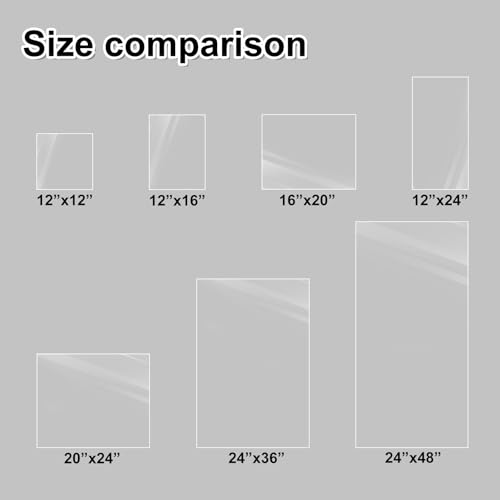 Image of KINLINK 20x24 Plexiglass Sheets 1 /8 inch Thick, 3mm Clear PET Plastic Sheet for DIY Project, Craft, Table top, Picture Frame, Acrylic Sign and Wedding Invitation 2 Pack