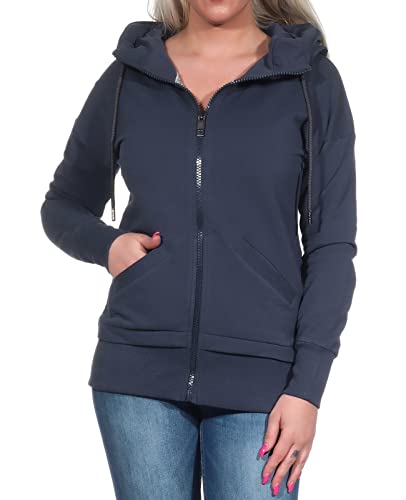 Elbsand Damen Kapuzen-Sweatjacke ESWTelia Freizeitjacke mit Rückenprint...