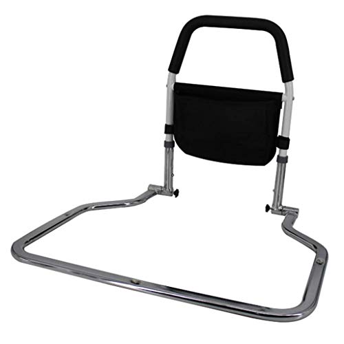 MMUY-1 Sicherheitsbettgitter, Verstellbarer Betthilfsgriff mit Tasche, klappbare Haltegriffe, höhenverstellbar für Senioren, Erwachsene und Kinder Haushaltsleitplanke