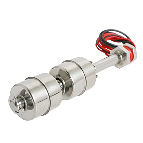 Aopin Water Level Sensor Switch Stainless Steel,Liquid Level Sensor Float Switch, Plastic Ball Float Controller For Water Pump Fish Tank Cistern Sump Filter Aquarium Swim Pool Garden Pond Liquid 1 Pcs