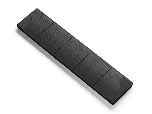 Image of Glorious Wooden Wrist Rest - Full Standard Size - Onyx /Black - Mechanical Keyboard, Wood Ergonomic Palm Rest| 17.5x4 inches /19mm Thick (GV-100-DARK)
