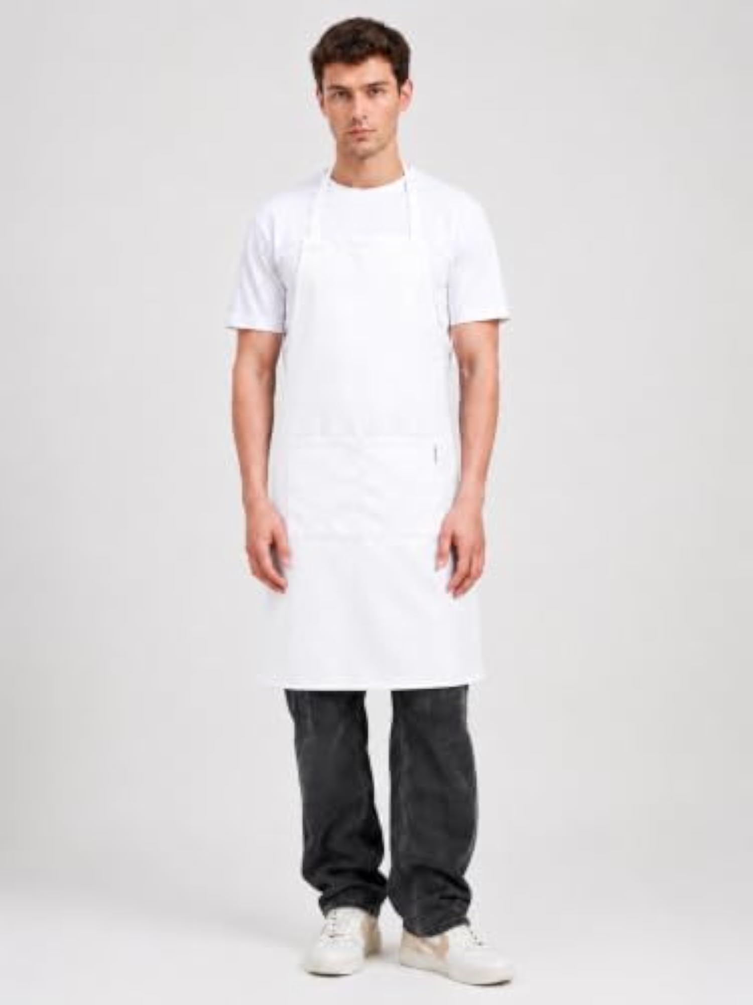 Premium Quality Chef Bib Apron with Large Front Pockets