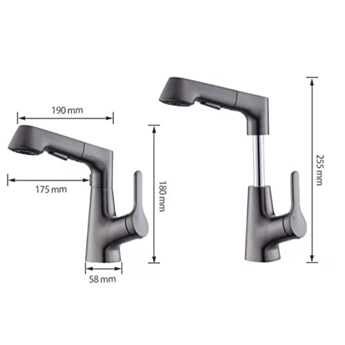 Robinet de lavabo avec douchette pour simplifier les soins du matin