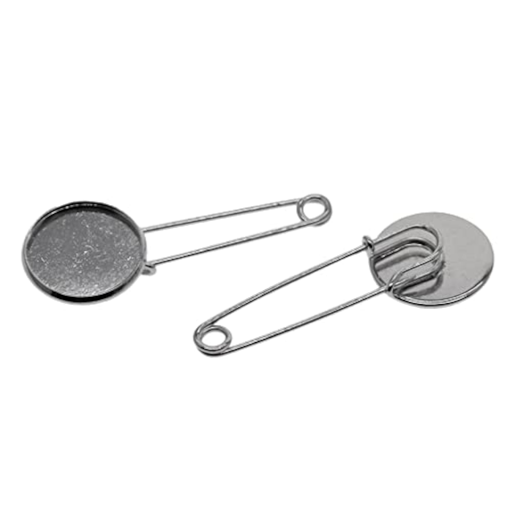 10 Pieces Blank Brooch Settings Lapel Pin Safety Pins
