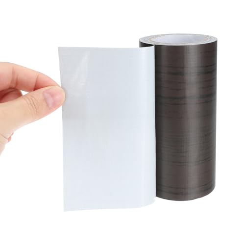 Image of PATIKIL Wood Grain Repair Tape 4 inch x15ft,2 Pcs Self Adhesive Realistic Textured Repair Tape Patch for Floor Door Table Cabinets Desk,Black Wood Grain