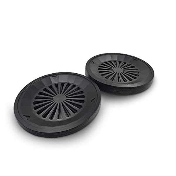 Sedmoon Papieren Plaat Houders 24 Pack 10 "Heavy Duty Plastic Papier Plaat Houder (Zwart)