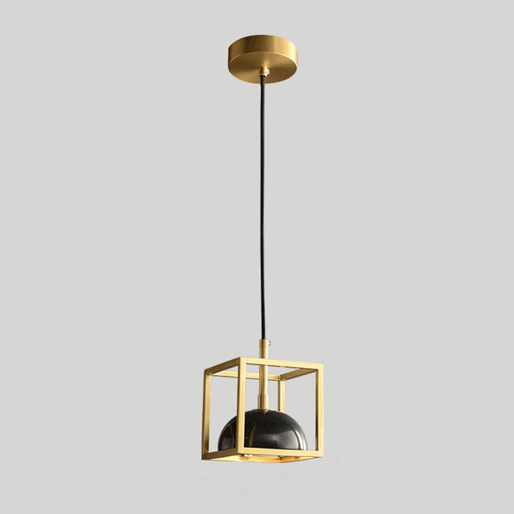 Lumière suspendue LED art moderne et lustre de plafond en verre mini single head