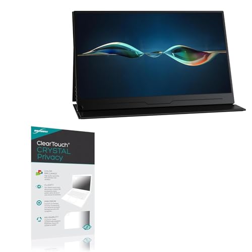 BoxWave Screen Protector Compatible With AZMKOO Portable Monitor, model MDS-156A08 (15.6 in) - ClearTouch Crystal Privacy (2-Pack), Privacy Screen Protector Flexible Film Clear
