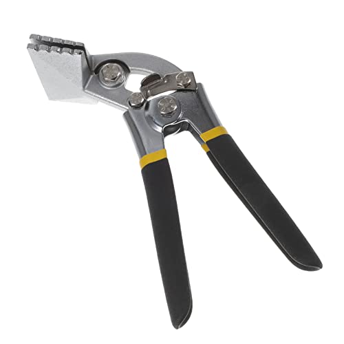 Generic Lot de 3 pinces à charnière manuelles, pinces d'armature, pince à coudre, pince à coudre, clé Sk outil, étau, poignées plates, plieuses à main pour toiture, outils CVC, fourre-tout, cliquet