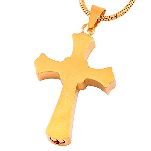 Forever in My Heart Birthstone Personalized Double Cross Urn Pendant Cremation Jewelry for Ashes Cross Ashes Keepsake2