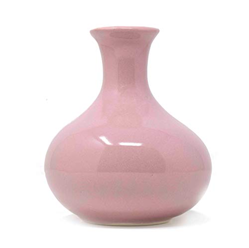 Image of The Himalayan Goods Company Ceramic Flower Vase (5.75 inch, Pink)