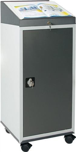 Szafka narzędziowa z pultem 1310 x 500 x 500 mm zamykana 1 szuflada / 2 półki szary/szary