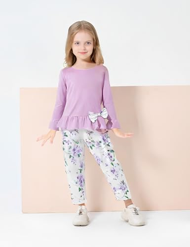 Image of Azmxynol Tween Girls Clothes 2 Piece Outfit T-Shirt Top + Cargo Pants, Teen Girl Trendy Clothing Set, Sizes 7-15 Years