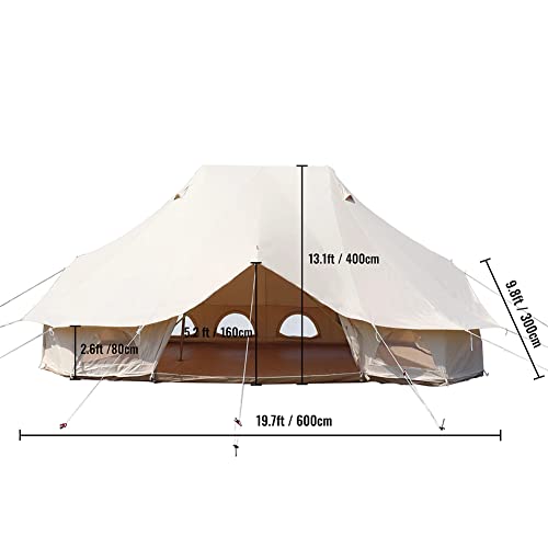 Carpa Bell para 8-12 Personas GeRRiT Beige de Lona miniatura 4