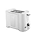 DHZYY 2 Toster Slice, Toster Waster Washable Crumb, Compact Stainless Steel Automatyczny Toster, z funkcjami Rozmarańcze wyskakujące, czarny (Color : White)
