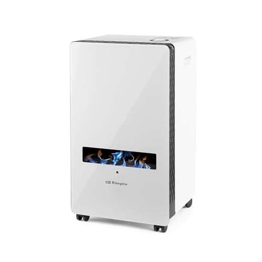 Orbegozo HBF 120 Estufa de Gas Llama Azul Cristal Blanco