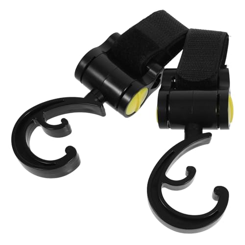 Totority 2Pcs Stroller Hanger Hooks Lightweight Multipurpose Bag Hooks for Diaper Bags Strong Load Bearing Capacity Convenient Stroller Accessory Easy to Install