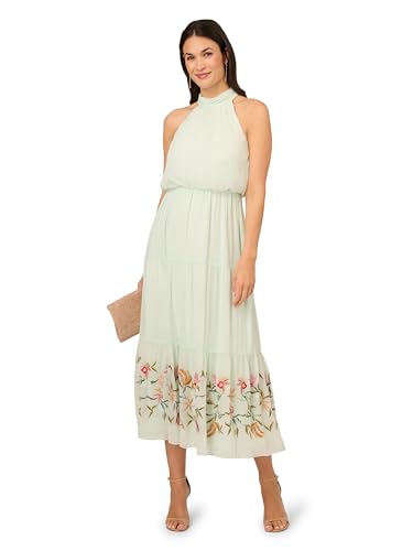 Image of Adrianna Papell Womens Beaded Cocktail Dress