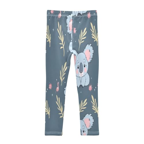 Toddler Girls Leggings Printed Yoga Pants Leggings Blue Pink Koala for Kids2