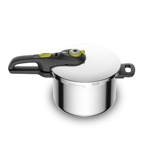 Tefal Secure 5 Neo - Olla a presión de 6L, Ahorro energético hasta 50%, cocción a presión, 2 programas, sistema seguridad 5 puntos, apto todas cocinas, apto lavavajillas