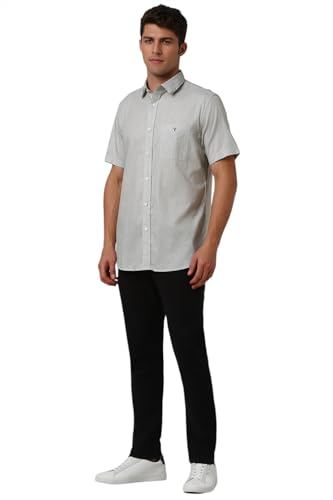 Image of Van Heusen Casual Printed Shirt for Men| Premium Cotton| Half Sleeves| Slim Fit |Breathable Fabric