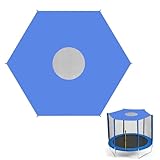 Gpaentsn Trampoline Shade Tent Cover, 8FT 10FT 12FT 14FT Trampoline Canopy for Sunproof, Blue