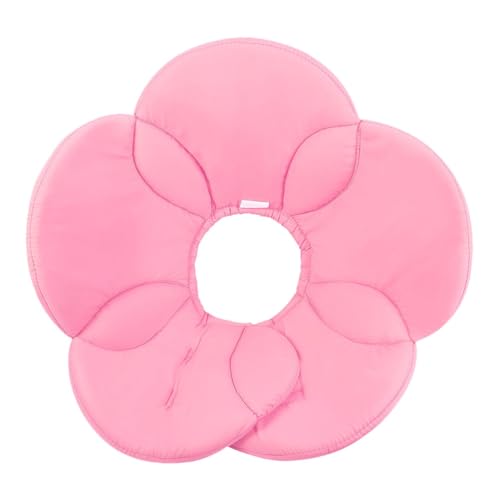 Image of POPETPOP Flower Shaped Protective Collar for Dogs Anti-Lick Recovery Neck Cover Lightweight Elizabethan Collar Alternative for Scratching Wounds Rashes and Post-Surgery Care 15.35 X 11.02 X 0.51 in