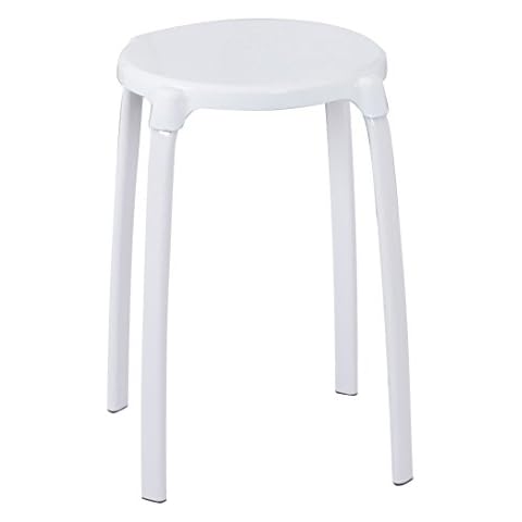 Tabouret de Salle de Bains Ridder Max Blanc Cover