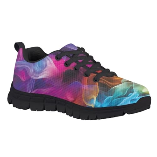 Pinupub Kids Graphic Sneakers for Boys Girls Tie Lace Non Slip Durable Running Walking Sports Shoes2