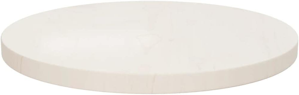 Table Top White Ø15.7"x1" Solid Wood Pine,Round White Pinewood Table Top for Dining, Coffee, and Garden Tables Table Accessories