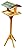 Elito Home & Garden Traditional Wooden Wild Bird Deluxe Feeding Station Table Free Standing Bird Table (Traditional Wooden Bird Table)