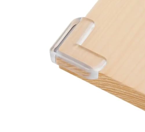 Image of Baby Proof Corner Protectors, 12 Pack Clear Transparent L-Shaped Bumper Cushion for Sharp Corners, Furniture Corners and Edges Protector for Baby Safety