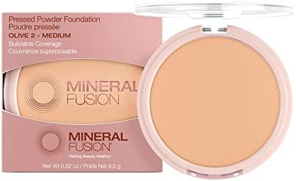 Mineral Fusion Pressed Powder Foundation, Olive 2
