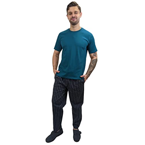 Ensemble de pyjama pour homme manches longues pantalon coton