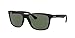 Ray-Ban RB4181 601 57MM Black/Green Square Sunglasses for Men for Women