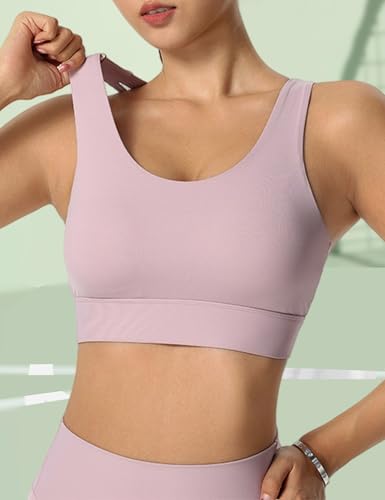Image of Sports Bras for Women High Support, High Impact Push Up Criss Cross Back Padded Strappy Workout Running