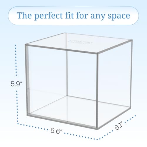 CLEAN SKIN CLUB Clear Acrylic Box for Clean Towels XL (NOT Included), Container For 50 Disposable Clean Towels XL, Face Towelettes Bathroom Counter Storage, Bin for Cleansing Facial Dry Wipes