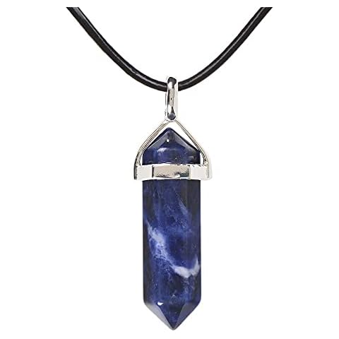 Natural Sodalite Gemstone Pendant Necklace Cover